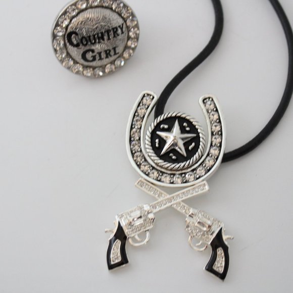 Country Girl Stretch Ring And Western Necklace - Picture 3 of 7